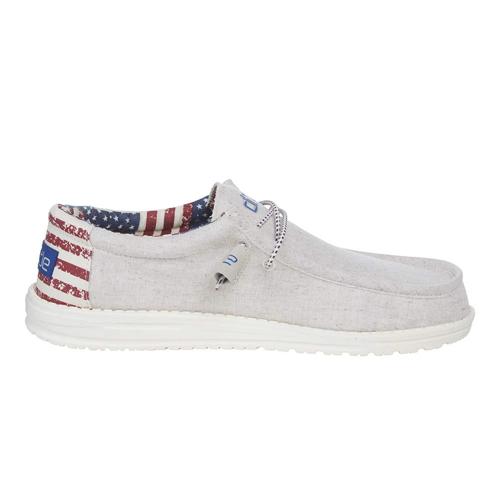 Heydude Men's Wally Off White Patriotic 5 Heydude Men's Wally Off White Patriotic - Image 5