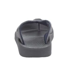 Heydude Mens Hey Dude Milo Grey Flip Flop -Heydude Shop 112463000 5