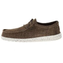 Heydude Men`s Hey Dude Wally Eco Linen Dark Brown -Heydude Shop 112471628 03