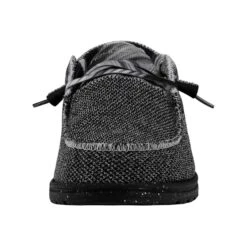 Heydude Hey Dude Men's Wally Sox TriFans Black 10 Heydude Hey Dude Men's Wally Sox TriFans Black -Heydude Shop 112563362 WALLY SOX TRI FANS BLACK AND SILVER LEFT 4