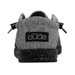 Heydude Hey Dude Men's Wally Sox TriFans Black 11 Heydude Hey Dude Men's Wally Sox TriFans Black -Heydude Shop 112563362 WALLY SOX TRI FANS BLACK AND SILVER LEFT 5