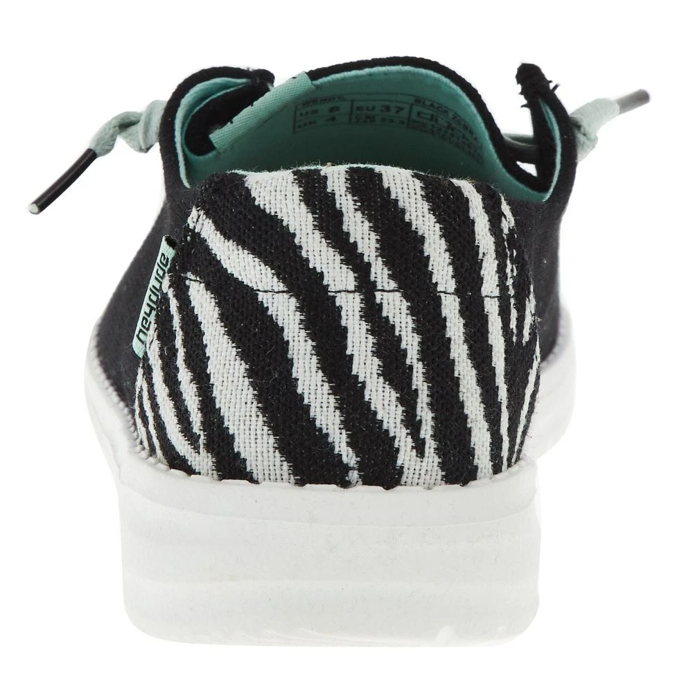 Heydude Women`s Hey Dude Wendy Black Zebra Casual 4 Heydude Women`s Hey Dude Wendy Black Zebra Casual - Image 4