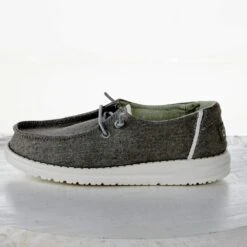 Heydude Hey Dude Youth Wendy Chambray Braid Grey -Heydude Shop 130123327 03