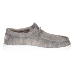 Heydude Youth Hey Dude Walley Linen Stone Casual Shoe -Heydude Shop 130130704 4