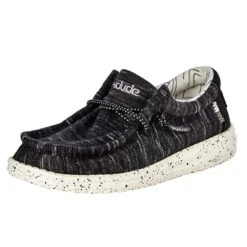 Heydude Youth Hey Dude Black Wally Stretch Casual Shoes