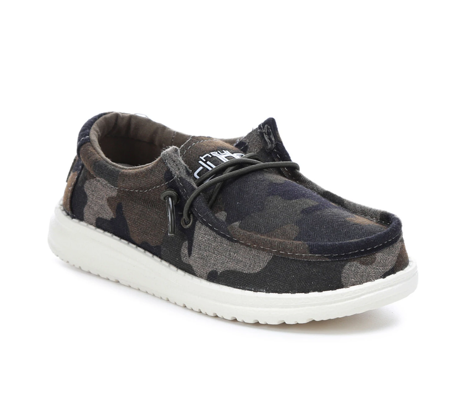 Boys' HEYDUDE Little Kid & Big Kid Wally Youth Linen Camo Slip-On Shoes 2 Boys' HEYDUDE Little Kid & Big Kid Wally Youth Linen Camo Slip-On Shoes - Image 2