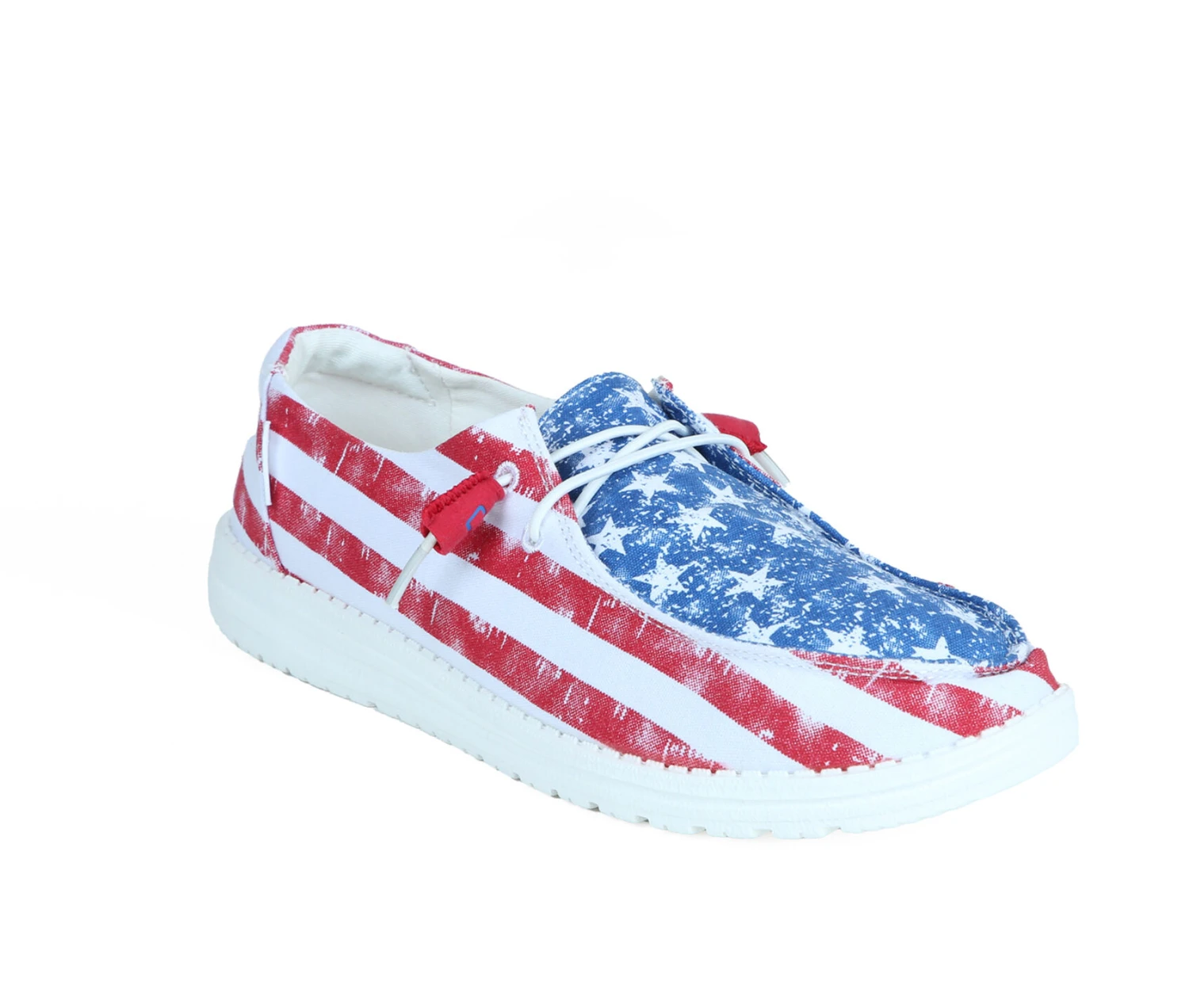 Women's HEYDUDE Wendy Patriotic Slip-On Shoes 2 Women's HEYDUDE Wendy Patriotic Slip-On Shoes - Image 2
