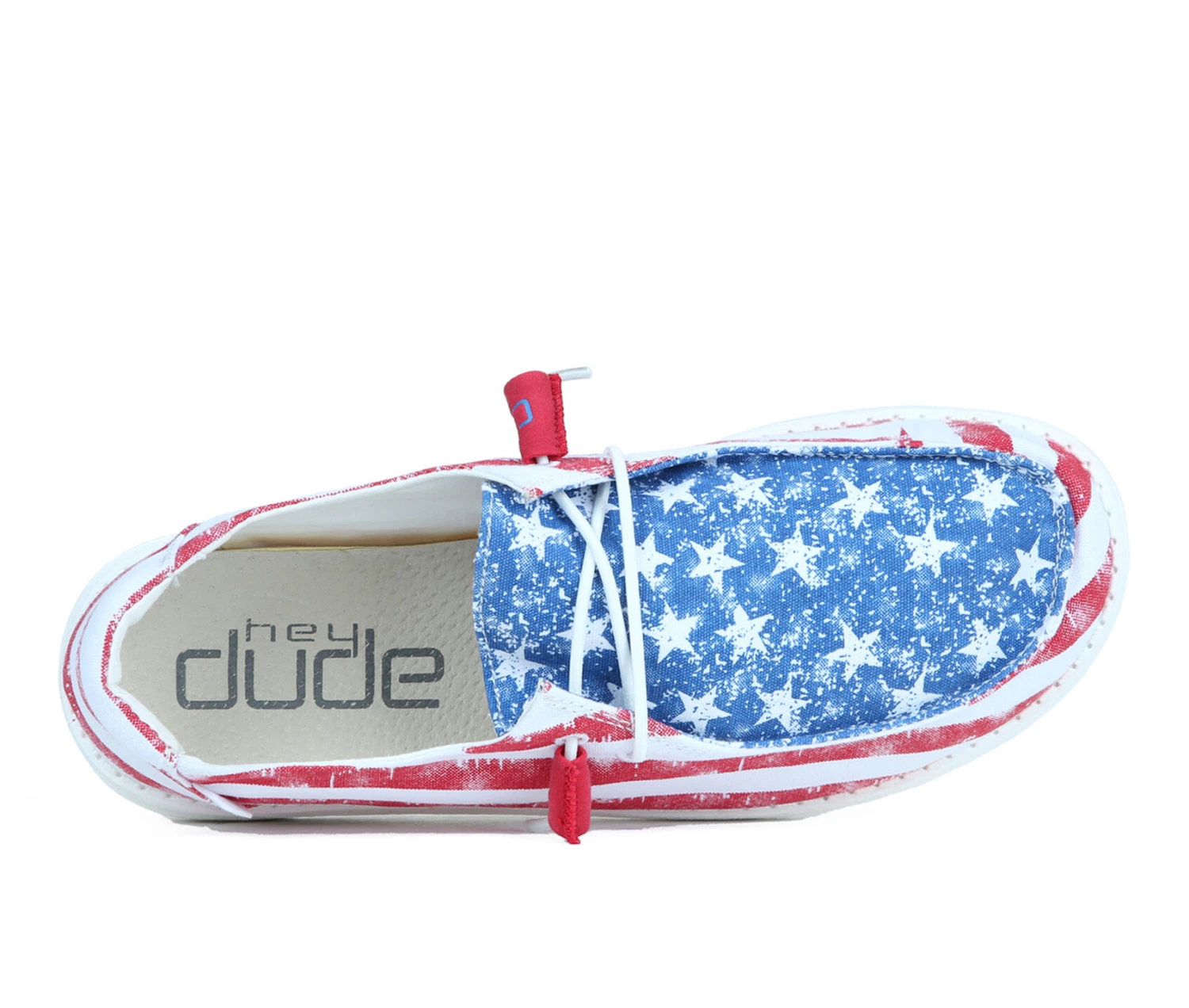 Women's HEYDUDE Wendy Patriotic Slip-On Shoes 6 Women's HEYDUDE Wendy Patriotic Slip-On Shoes - Image 6