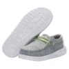 Heydude Youth Hey Dude Stone White Wally Stretch Casual Shoes