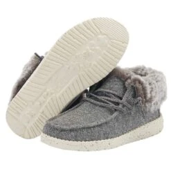 Heydude Youth Hey Dude Grey Britt Casual Shoes