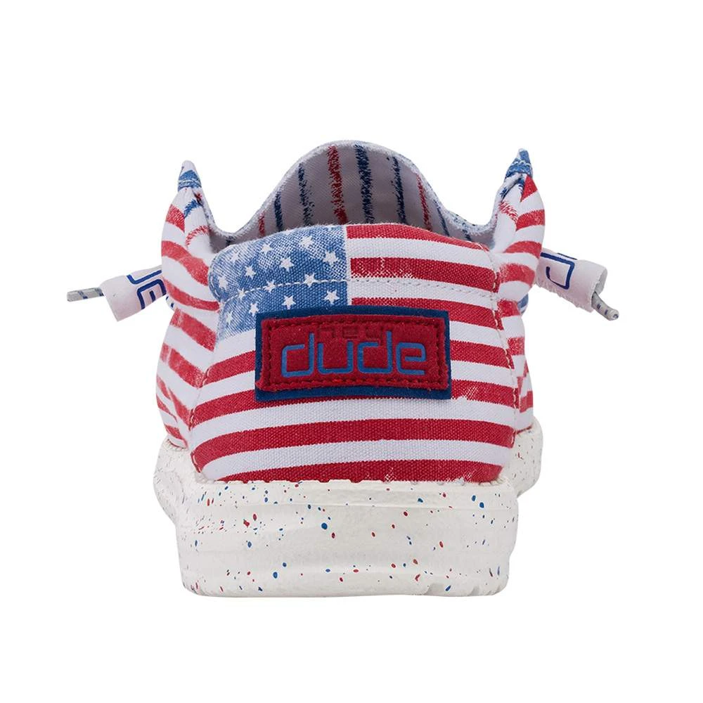 Heydude Mens Hey Dude Wally Stars & Stripes Casual 4 Heydude Mens Hey Dude Wally Stars & Stripes Casual - Image 4