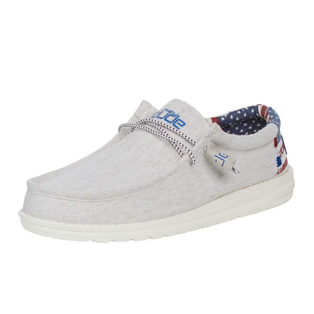 Heydude Men's Wally Off White Patriotic 1 Heydude Men's Wally Off White Patriotic