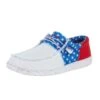 Heydude Men`s Hey Dude White Wally Tri Sox American Pride