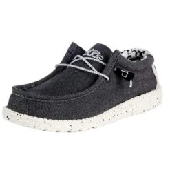 Heydude Mens Hey Dude Wally Stretch Opal Black