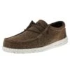Heydude Men`s Hey Dude Wally Eco Linen Dark Brown