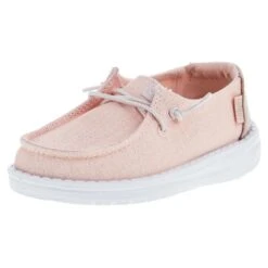Heydude Toddler Hey Dude Wendy Glitter Rose Crystal Casual Shoe