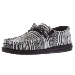 Heydude Men's Hey Dude Wally Serape Black Gravel Casual Shoe