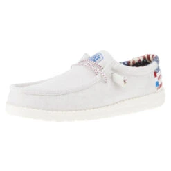 Heydude Men's Hey Dude Wally Patriotic Off White Casual