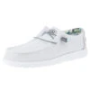 Heydude Men's Hey Dude Wally Sox Triple Needle Star White Casual Shoe