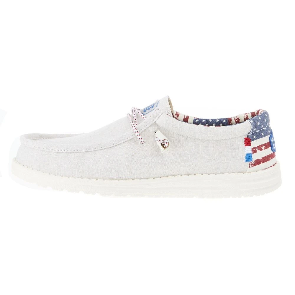 Heydude Men's Hey Dude Wally Patriotic Off White Casual 3 Heydude Men's Hey Dude Wally Patriotic Off White Casual - Image 3