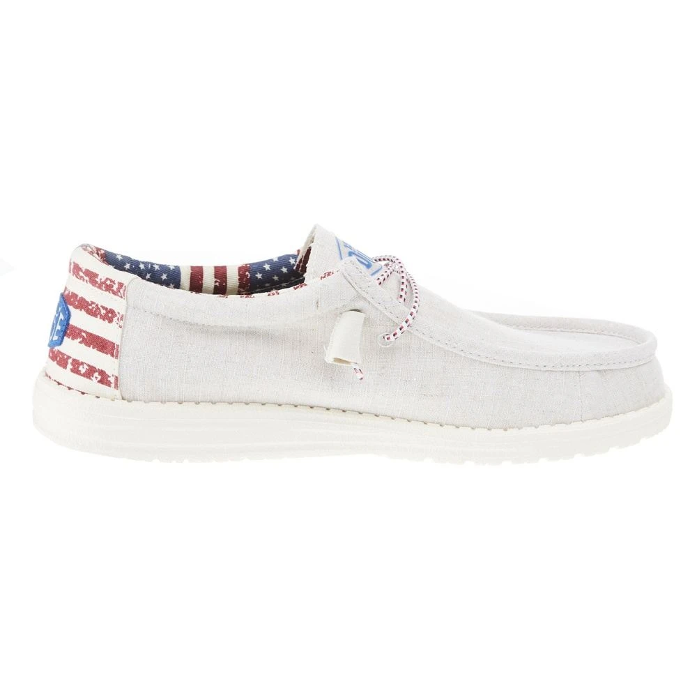 Heydude Men's Hey Dude Wally Patriotic Off White Casual 5 Heydude Men's Hey Dude Wally Patriotic Off White Casual - Image 5