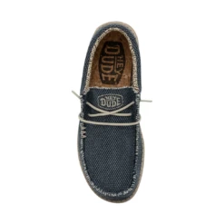 Heydude Hey Dude Men's Wally Braided Blue Night -Heydude Shop 40003 4NM WALLBRAIDED BLUENIGHT RIGHTTOP