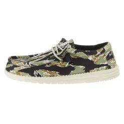 Heydude Men's Hey Dude Wally Tiger Camo Casual Shoe 7 Heydude Men's Hey Dude Wally Tiger Camo Casual Shoe -Heydude Shop 40004 9CJ 03