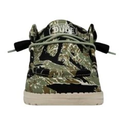Heydude Hey Dude Men's Wally Ripstop Tiger Stripe Camo -Heydude Shop 40004 9CJ WALLYCAMOUFLAGE TIGERSTRIPECAMO RIGHTFRONT