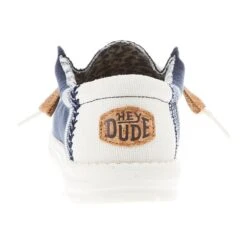 Heydude Men's Hey Dude Wally Linen Natural Navy Shoe 6 Heydude Men's Hey Dude Wally Linen Natural Navy Shoe -Heydude Shop 40015 410 04
