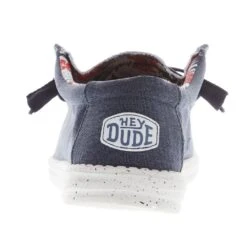 Heydude Men's Hey Dude Wally Stretch Canvas Blue Casual Shoe -Heydude Shop 40022 425 04