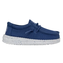 Heydude Hey Dude Wally Toddler Slub Canvas True Blue -Heydude Shop 40029 428 WALLYTODDLERSLUBCANVAS TRUEBLUE RIGHTSIDE