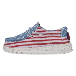 Heydude Hey Dude Wally Toddler Patriotic Stars & Stripes -Heydude Shop 40031 9C8 WALLYTODDLERPATRIOTIC STARSANDSTRIPES LEFTSIDE 1