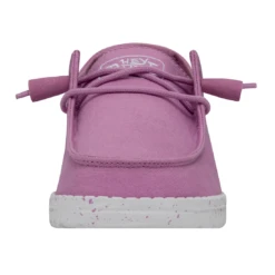 Heydude Hey Dude Wendy Slub Canvas Violet 9 Heydude Hey Dude Wendy Slub Canvas Violet -Heydude Shop 40063 508 WENDYSLUBCANVAS VIOLET LEFTFRONT