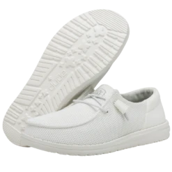 Heydude HEY DUDE WENDY FUNK MONO WHITE 12 Heydude HEY DUDE WENDY FUNK MONO WHITE -Heydude Shop 40065 100 WENDYFUNKMONO WHITE PAIRBOTTOM 1