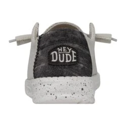 Heydude Hey Dude Wendy Woven Light Grey -Heydude Shop 40098 007 WENDYWOVEN LIGHTGREY LEFTBACK