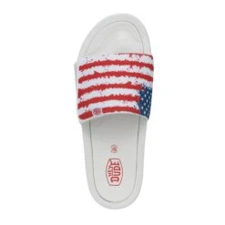 Heydude Hey Dude Men's Phoenix Flag Slides -Heydude Shop 40127 1JR PHOENIX FLAG LEFTTOP