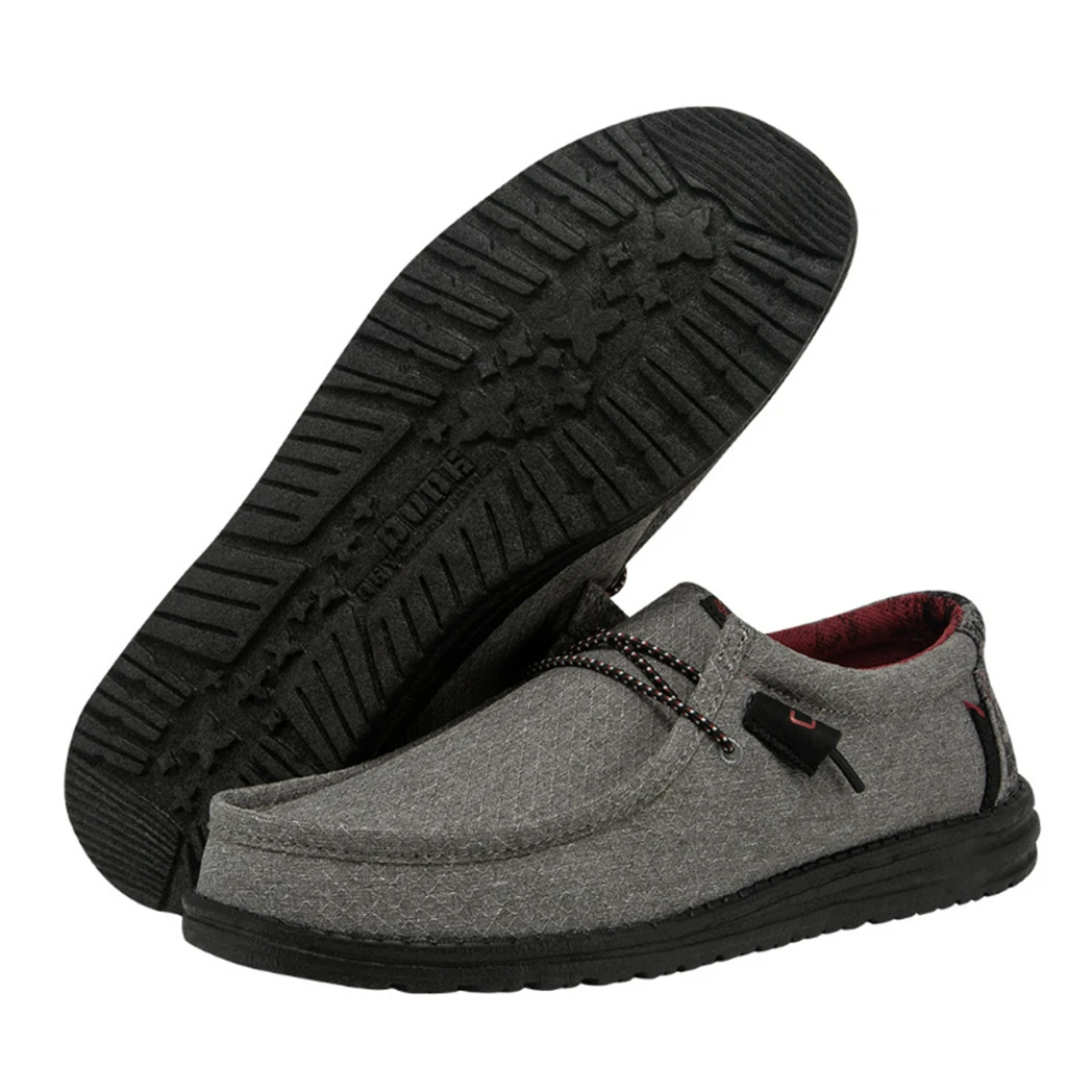 Heydude Hey Dude Wally Eco Ascend Ripstop Grey 2 Heydude Hey Dude Wally Eco Ascend Ripstop Grey - Image 2