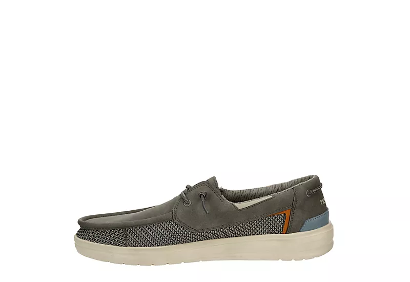 Heydude Mens Welsh Boat Shoe - Dark Grey 4 Heydude Mens Welsh Boat Shoe - Dark Grey - Image 4