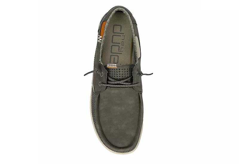 Heydude Mens Welsh Boat Shoe - Dark Grey 6 Heydude Mens Welsh Boat Shoe - Dark Grey - Image 6