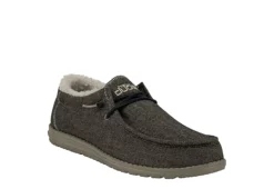 Heydude Mens Wally Slip On Sneaker - Chocolate