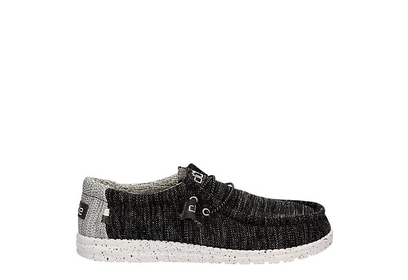 Heydude Mens Wally Slip On Sneaker - Black 2 Heydude Mens Wally Slip On Sneaker - Black - Image 2