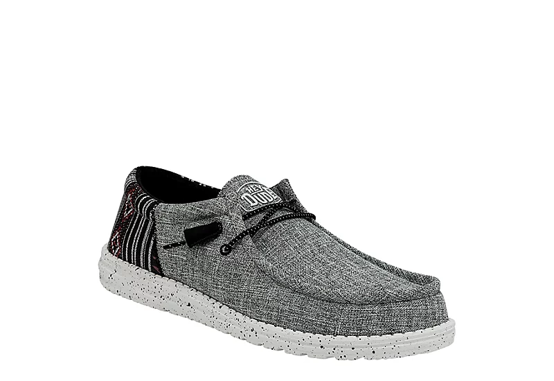 Heydude Mens Wally Slip On Sneaker - Grey 1 Heydude Mens Wally Slip On Sneaker - Grey