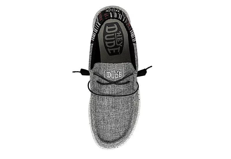 Heydude Mens Wally Slip On Sneaker - Grey 5 Heydude Mens Wally Slip On Sneaker - Grey - Image 5
