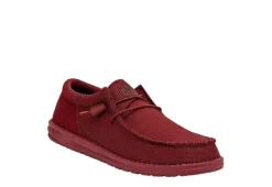 Heydude Mens Wally Slip On Sneaker - Red